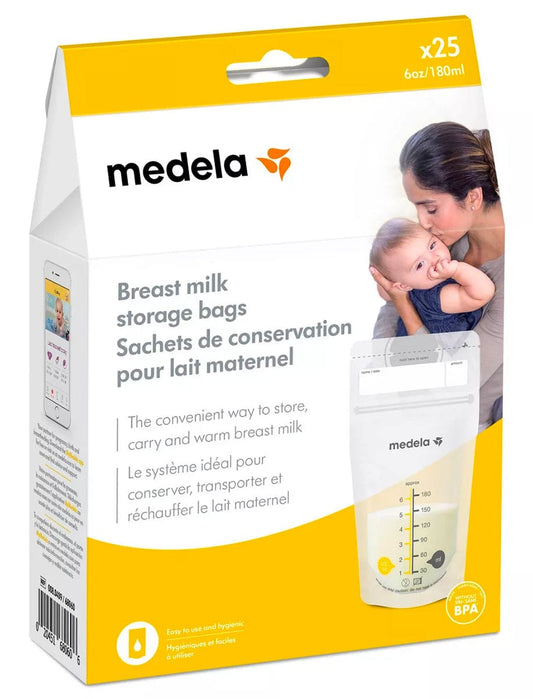Medela Breast Milk Storage Bags - 6 oz, 25ct - 101010435