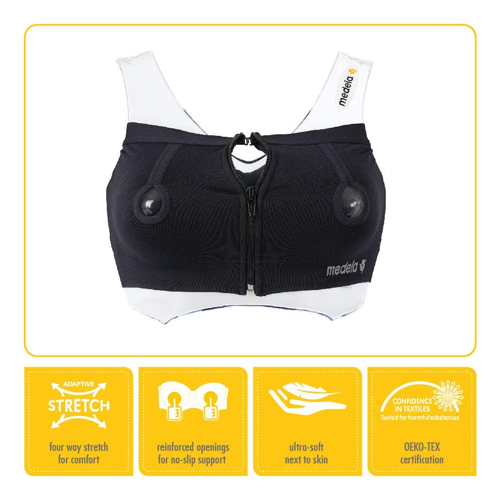 Medela Easy Expression Bustier - Black, Large - 101032489