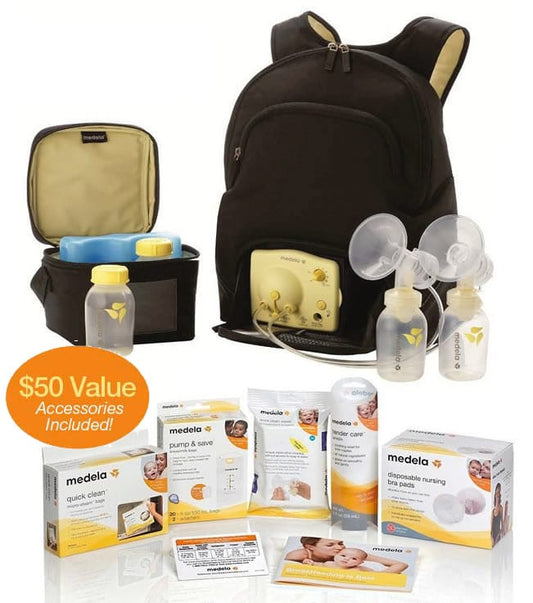 Medela Pump In Style Advanced Backpack Solution Set + Free Accessory Set - 57062BN