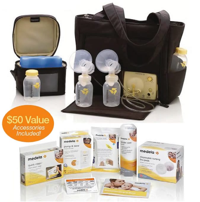Medela Pump In Style Advanced On-the-Go Tote Solution Set + Free Accessory Set