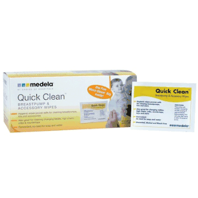 Medela Quick Clean Single Wipes Box 40CT
