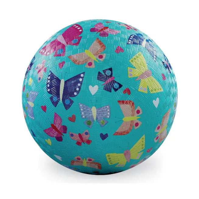 Crocodile Creek 5" Playground Ball - Butterfly Rainbow