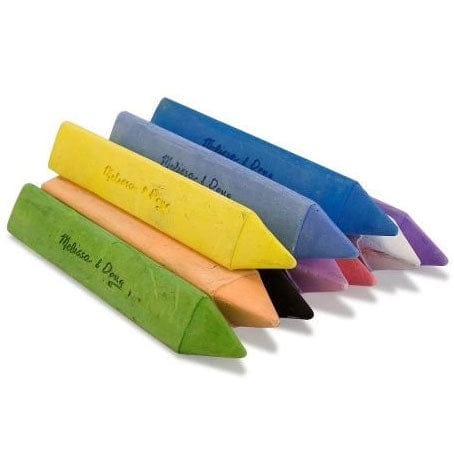 Melissa & Doug 10 Jumbo Triangular Chalk Sticks - 4100