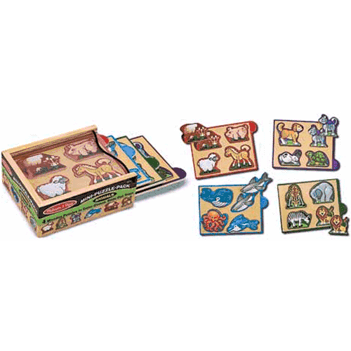 Melissa & Doug Animals Mini-Puzzle-Pack - 4790