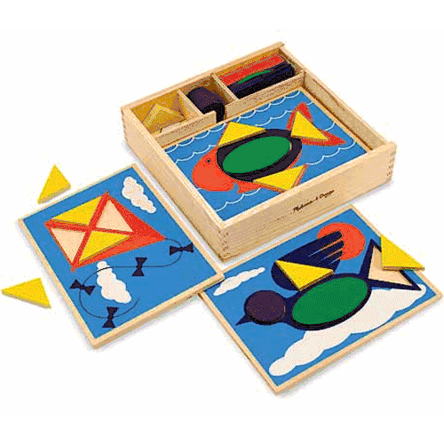 Melissa & Doug Beginner Pattern Blocks - 528