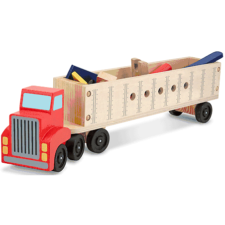 Melissa & Doug Big Rig Wooden Building Truck - 2758