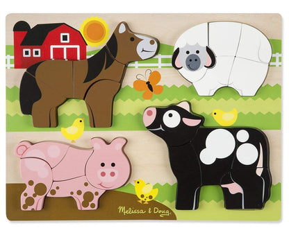 Melissa & Doug Chunky Jigsaw Puzzle Farm - 1891