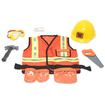 Melissa & Doug Construction Worker Role Play Costume Set - 4837