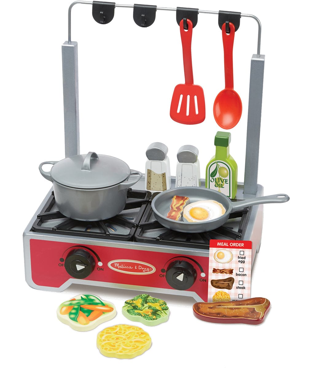 Melissa & Doug Deluxe Wooden Cooktop Set - 9288-MD