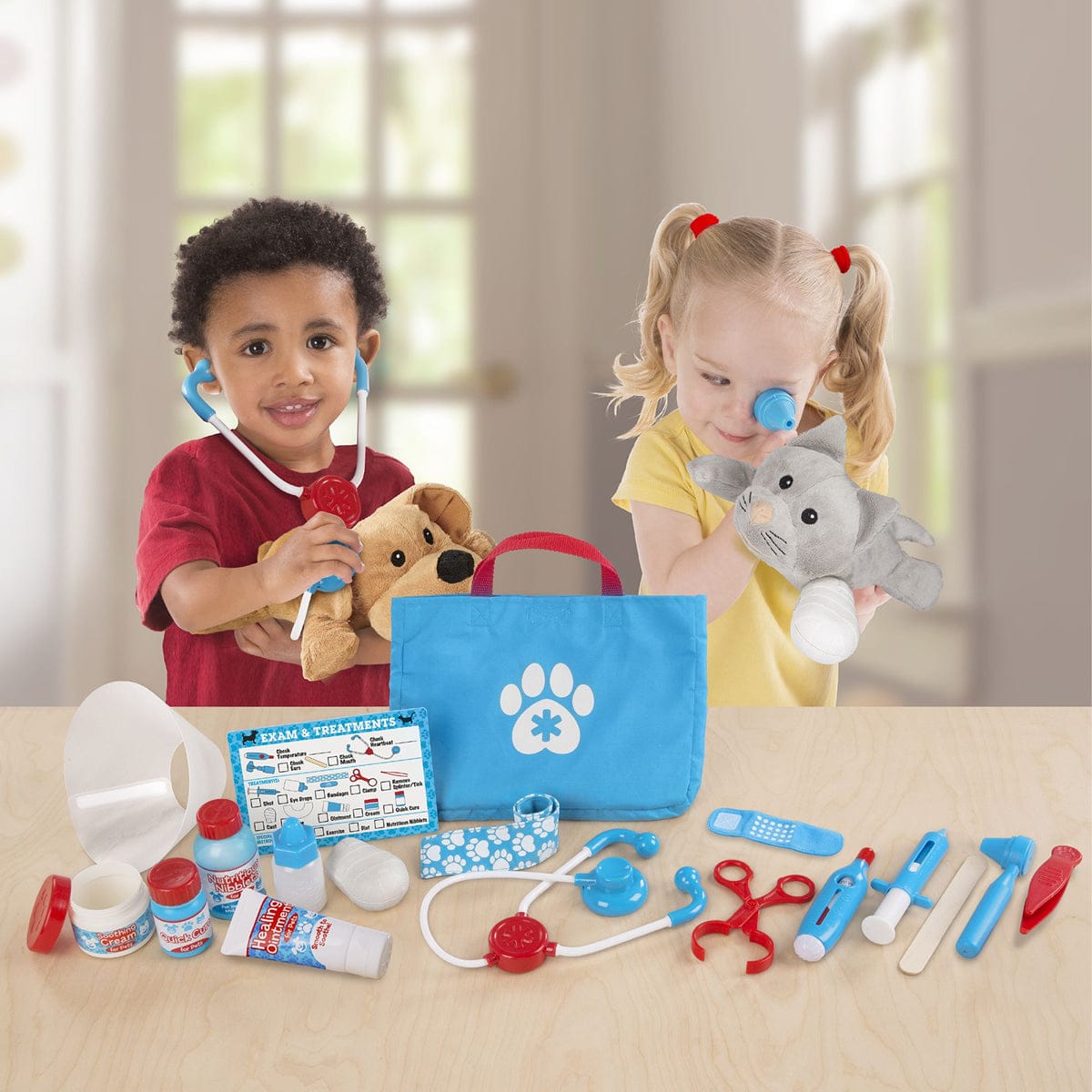 Melissa & Doug Examine & Treat Pet Vet Play Set - 8520-MD