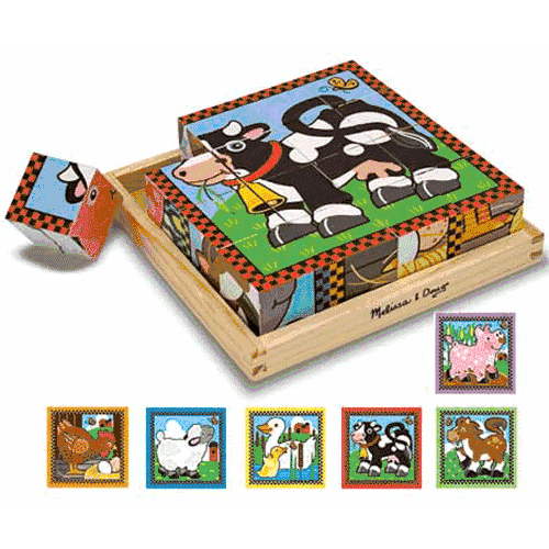 Melissa & Doug Farm Cube Puzzle - 775