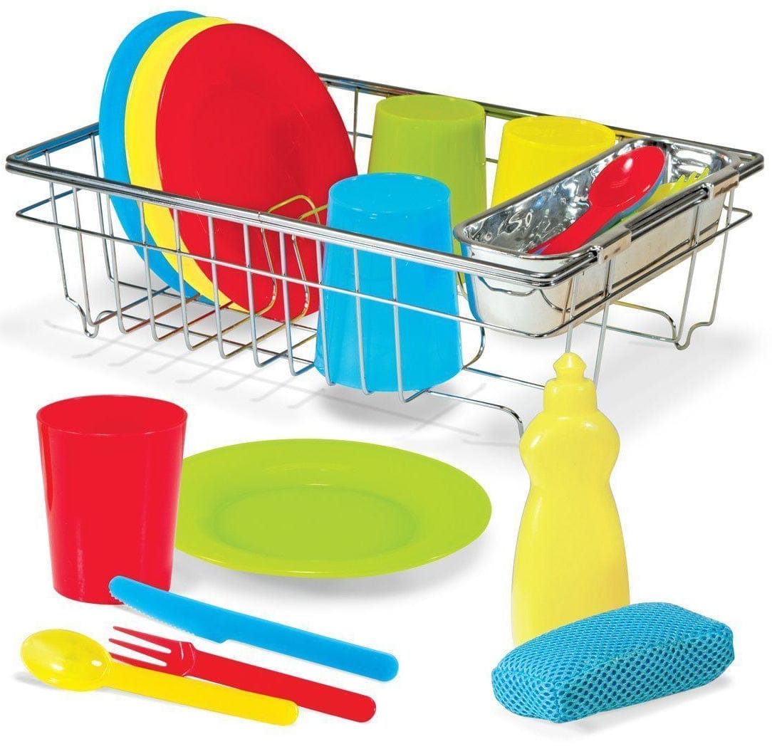 Melissa & Doug Let's Play House! Wash & Dry Dish Set - 4282