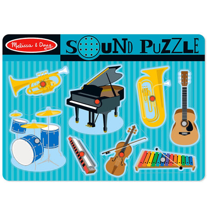 Melissa & Doug Musical Instruments Sound Puzzle, 8pc - 732-MD