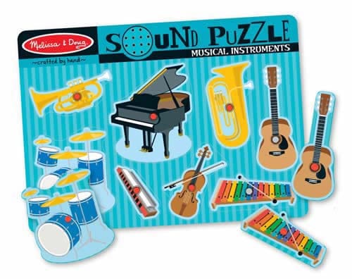 Melissa & Doug Musical Instruments Sound Puzzle, 8pc - 732-MD