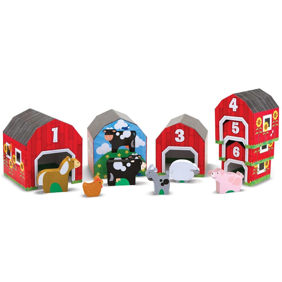 Melissa & Doug Nesting & Sorting Barns & Animals
