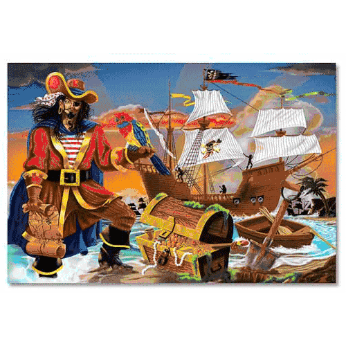 Melissa & Doug Pirate's Bounty Floor Puzzle - 4402