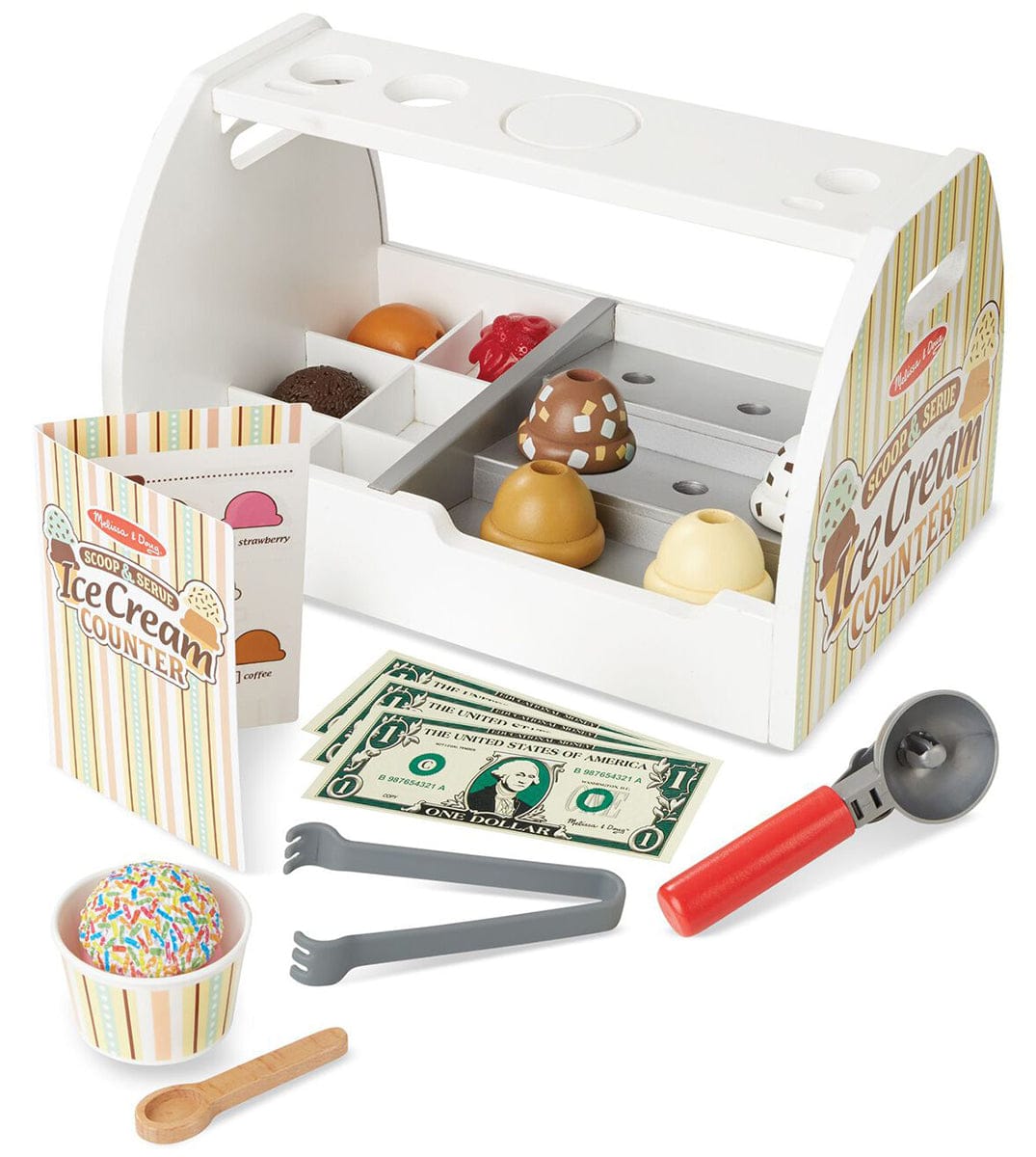Melissa & Doug Scoop & Serve Ice Cream Counter - 9286