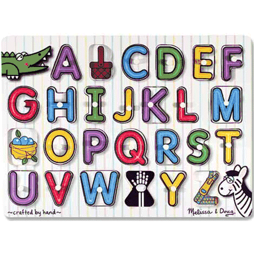 Melissa & Doug See-Inside Alphabet Peg - 3272