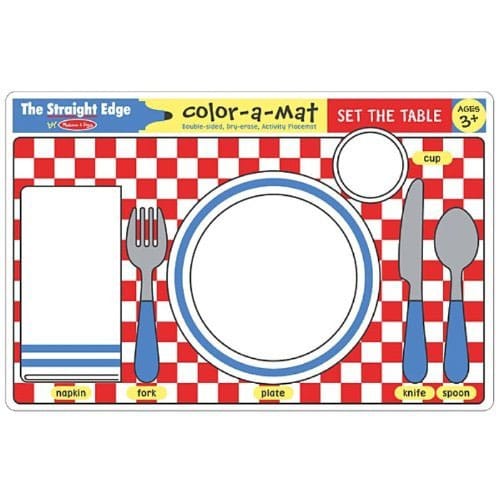 Melissa & Doug Set the Table Color-A-Mat - 5025