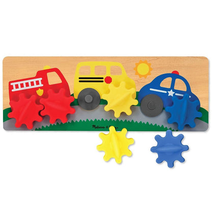Melissa & Doug Spinning Wheels Gear Toy - 3043-MD
