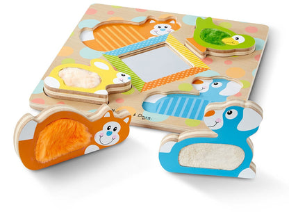 Melissa & Doug Touch and Feel Puzzle - Peek-a-Boo Pets - 1898