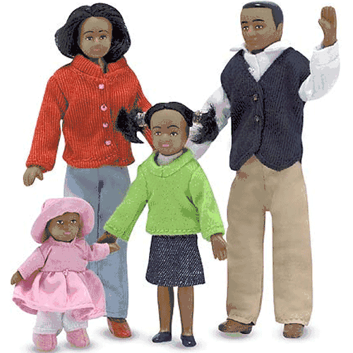 Melissa & Doug Victorian Doll Family-African American - 2689