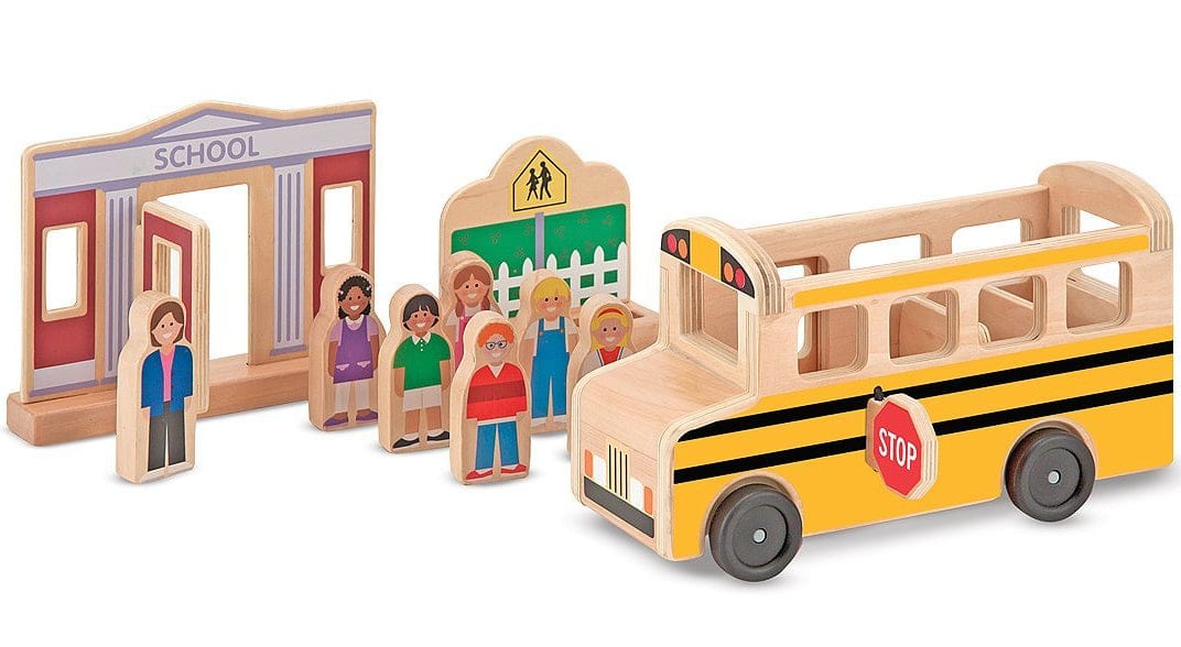 Melissa & Doug Whittle World - School Bus Set - 4068
