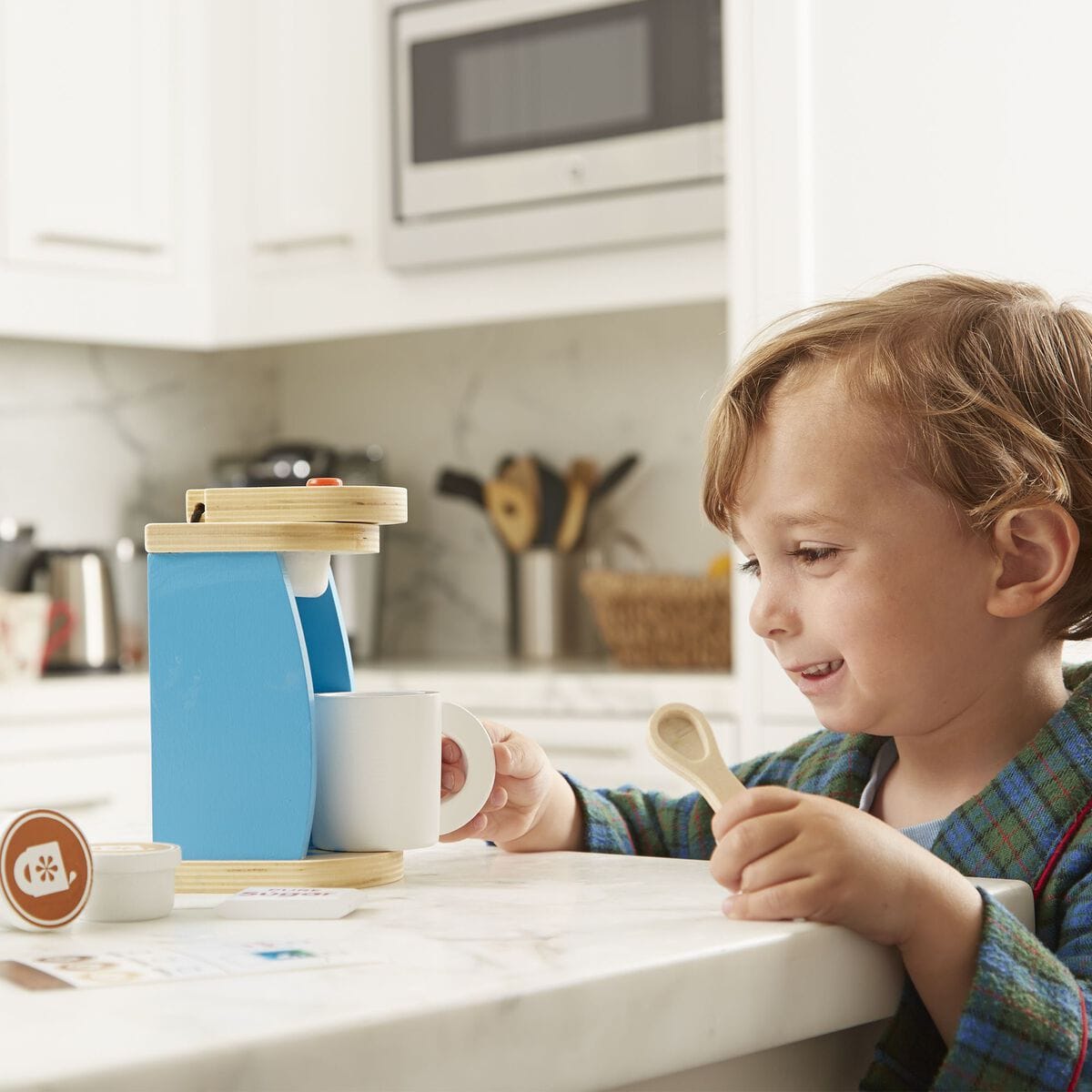Melissa & Doug Wooden Brew & Serve Coffee Set - 9842