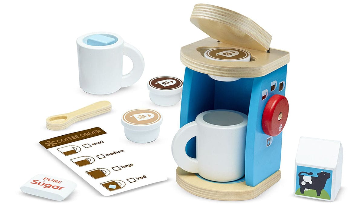 Melissa & Doug Wooden Brew & Serve Coffee Set - 9842
