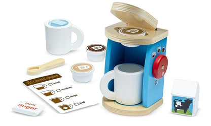 Melissa & Doug Wooden Brew & Serve Coffee Set - 9842