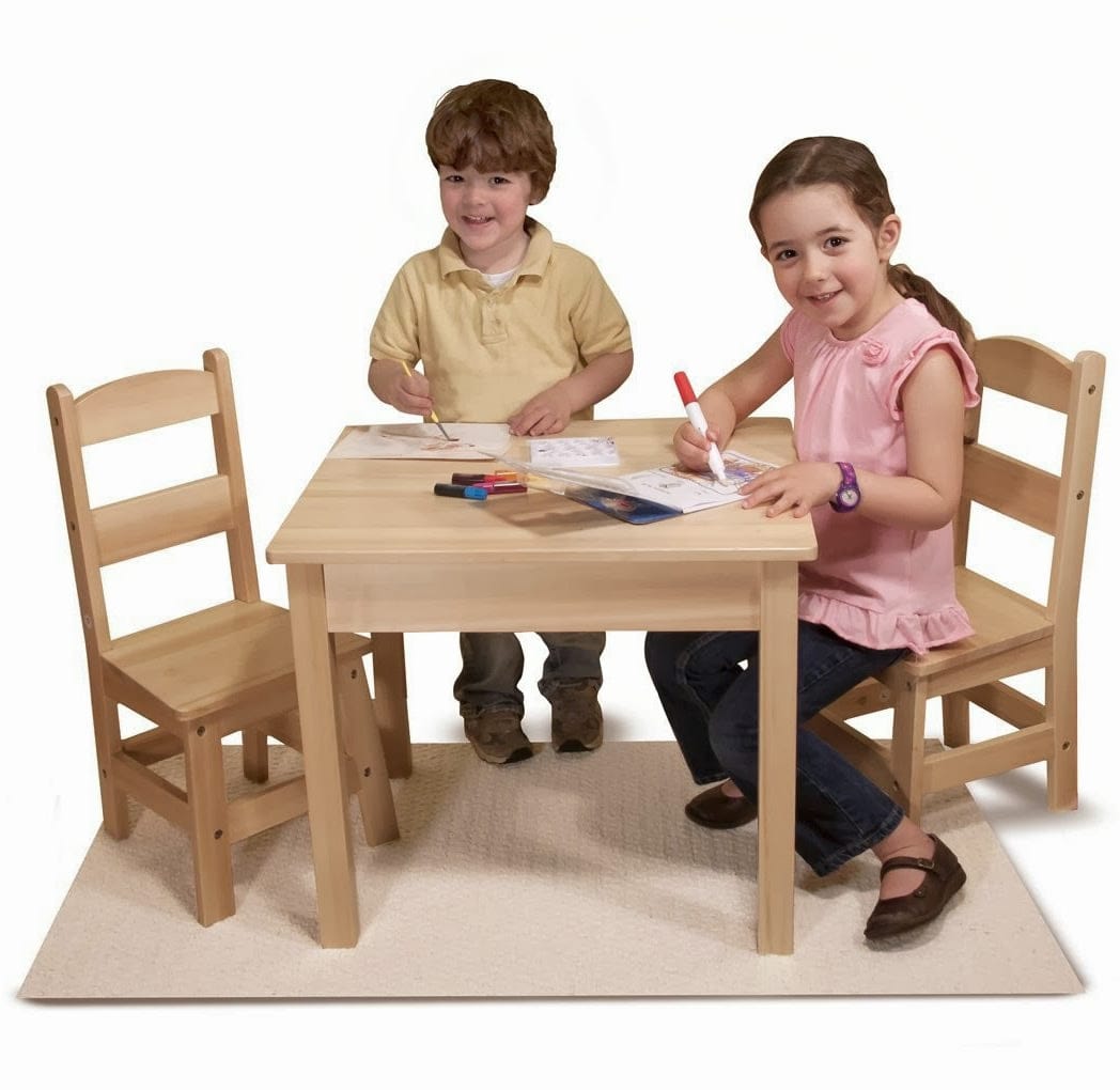 Melissa & Doug Wooden Table & Chairs - 2427-MD