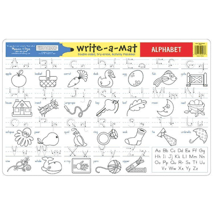 Melissa & Doug Write-a-Mat - Alphabet - 5028