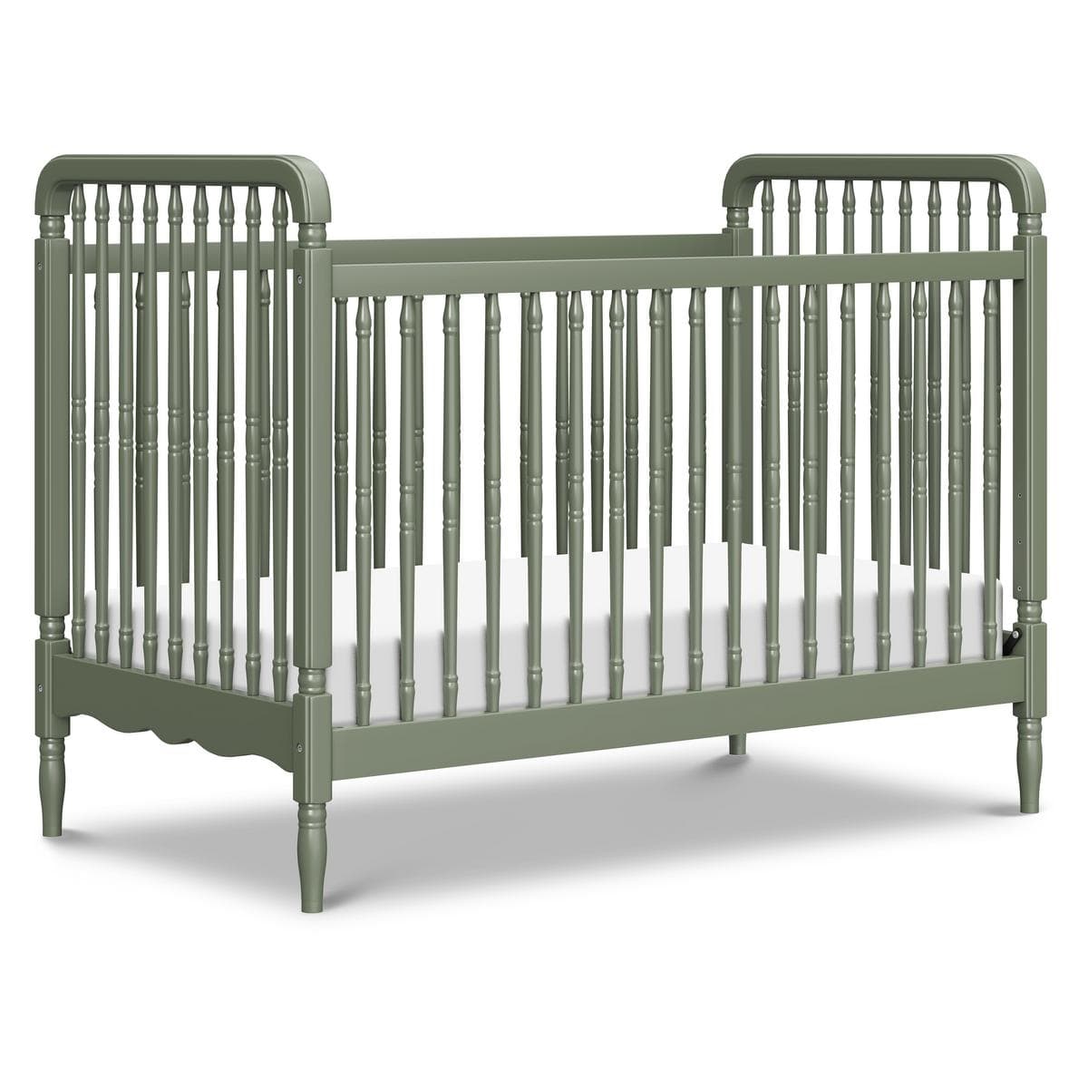 Namesake Liberty 3-in-1 Convertible Spindle Crib with Toddler Bed Conversion Kit - Juniper
