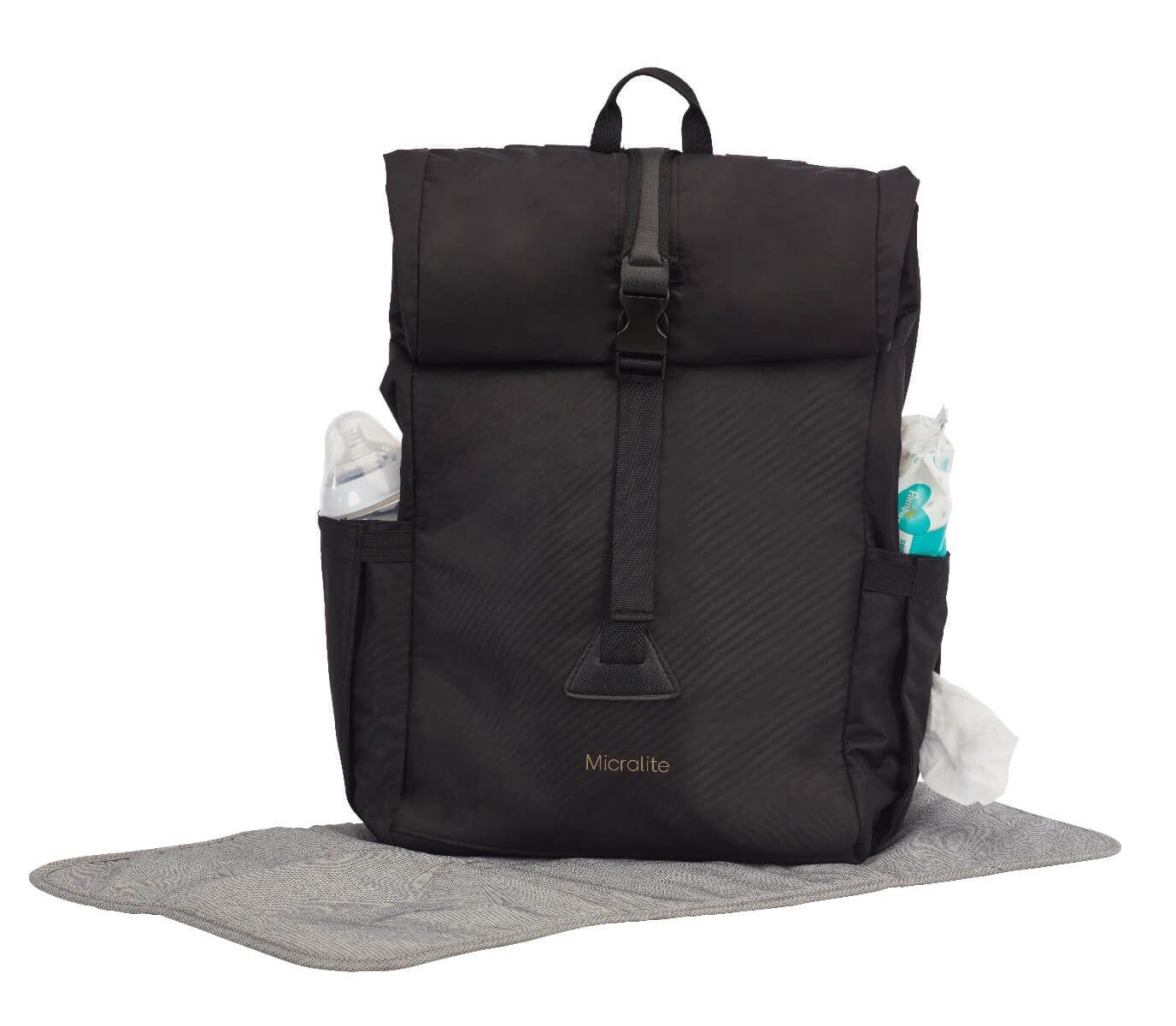 Micralite DayPak Changing Bag/Rucksack - Black - ML513-BK