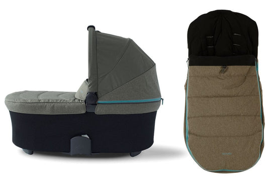 Micralite SmartFold Bassinet & Footmuff Accessory Bundle - Evergreen - SMRTBUNFTMFGREEN