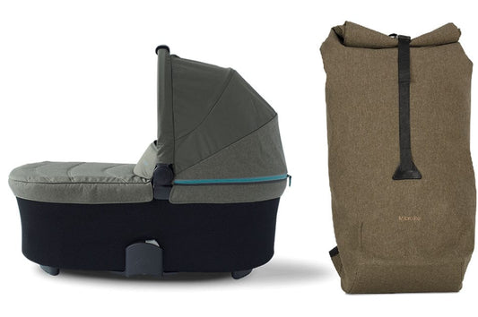 Micralite SmartFold Bassinet & Shopping Bag Accessory Bundle - Evergreen - SMRTBUNSBGREEN