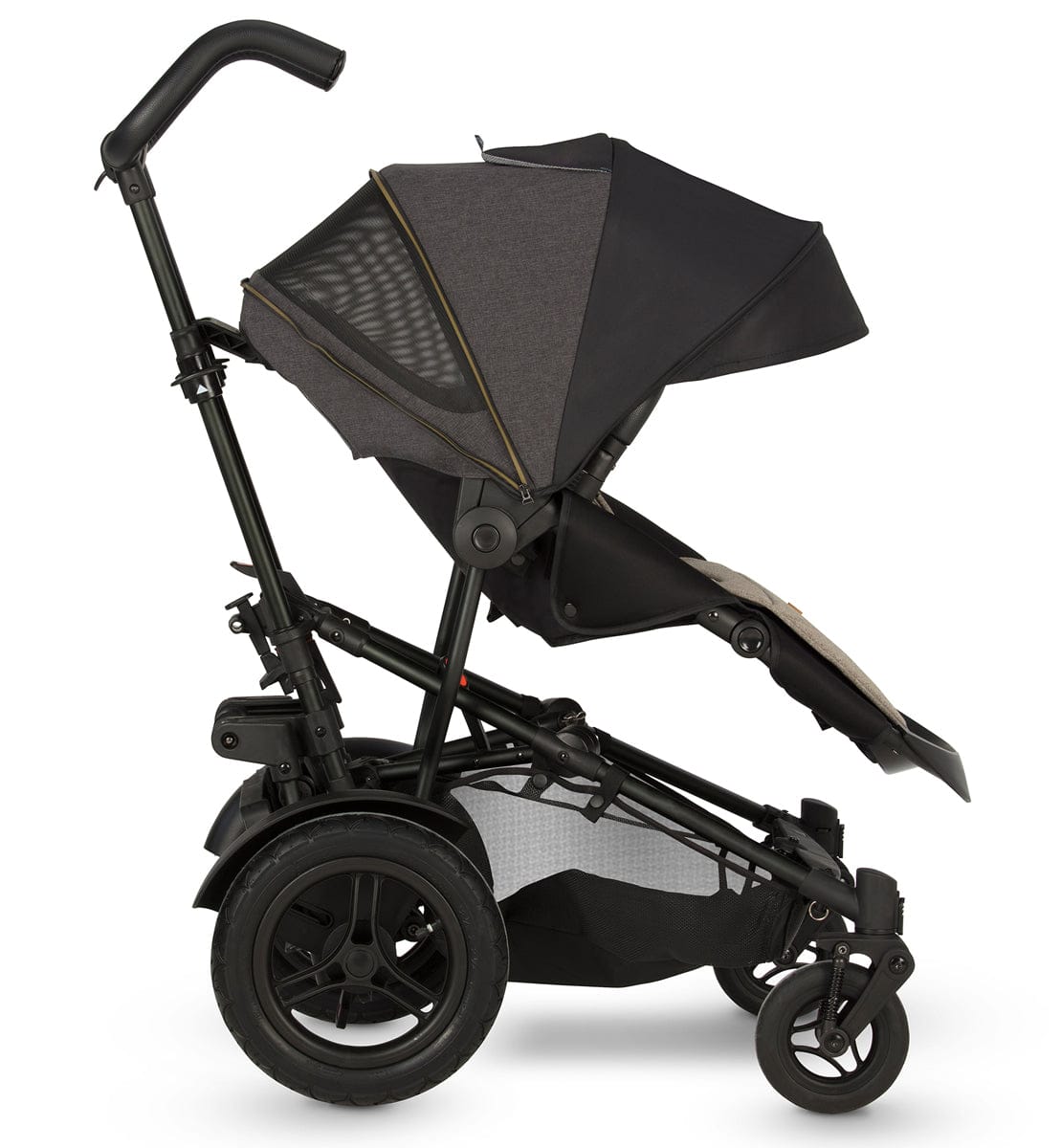 Micralite TwoFold Double Stroller + Bassinet - Carbon - ML211-CBUS