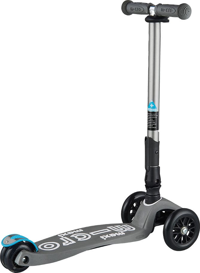 Micro Kickboard Maxi Deluxe Folding Scooter - Volcano Grey - MMD062