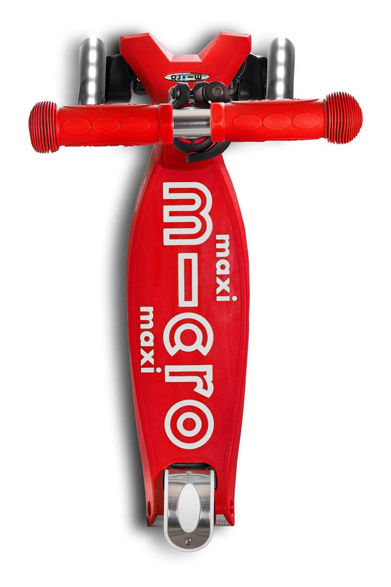 Micro Kickboard Maxi Deluxe LED Scooter (5-12 years) - Red - MMD068