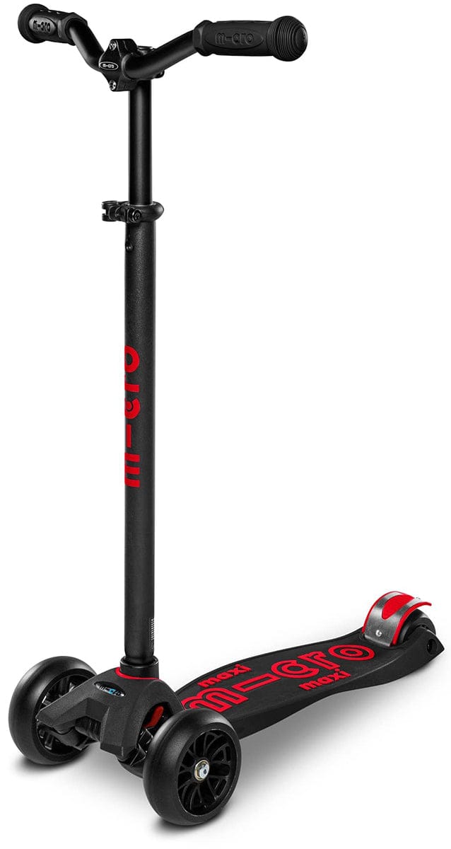 Micro Kickboard Maxi Deluxe Pro Scooter - Black / Red - MMD087