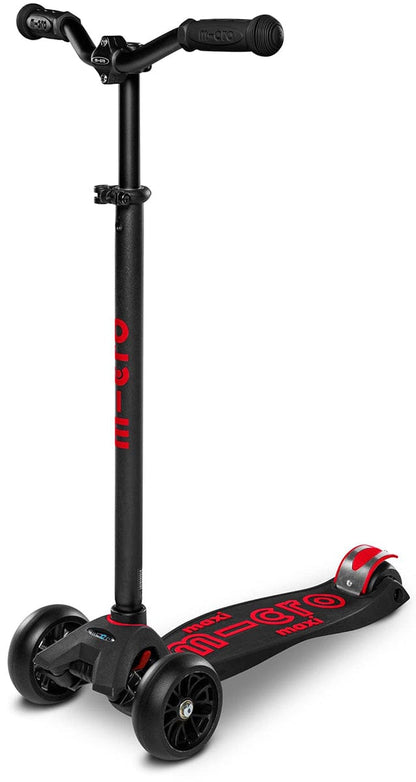 Micro Kickboard Maxi Deluxe Pro Scooter - Black / Red - MMD087