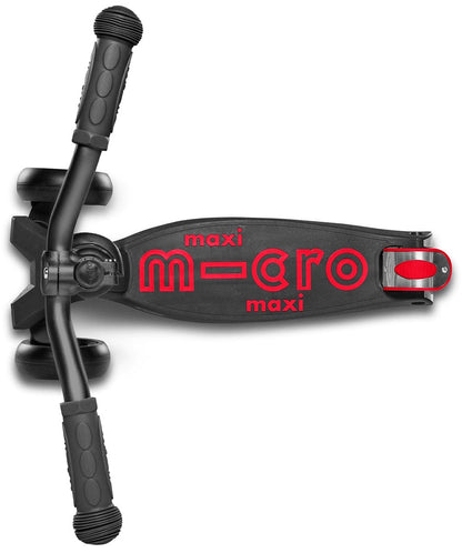 Micro Kickboard Maxi Deluxe Pro Scooter - Black / Red - MMD087