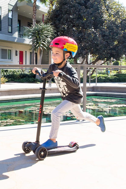 Micro Kickboard Maxi Deluxe Pro Scooter - Black / Red - MMD087