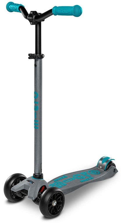 Micro Kickboard Maxi Deluxe Pro Scooter - Grey / Aqua - MMD088