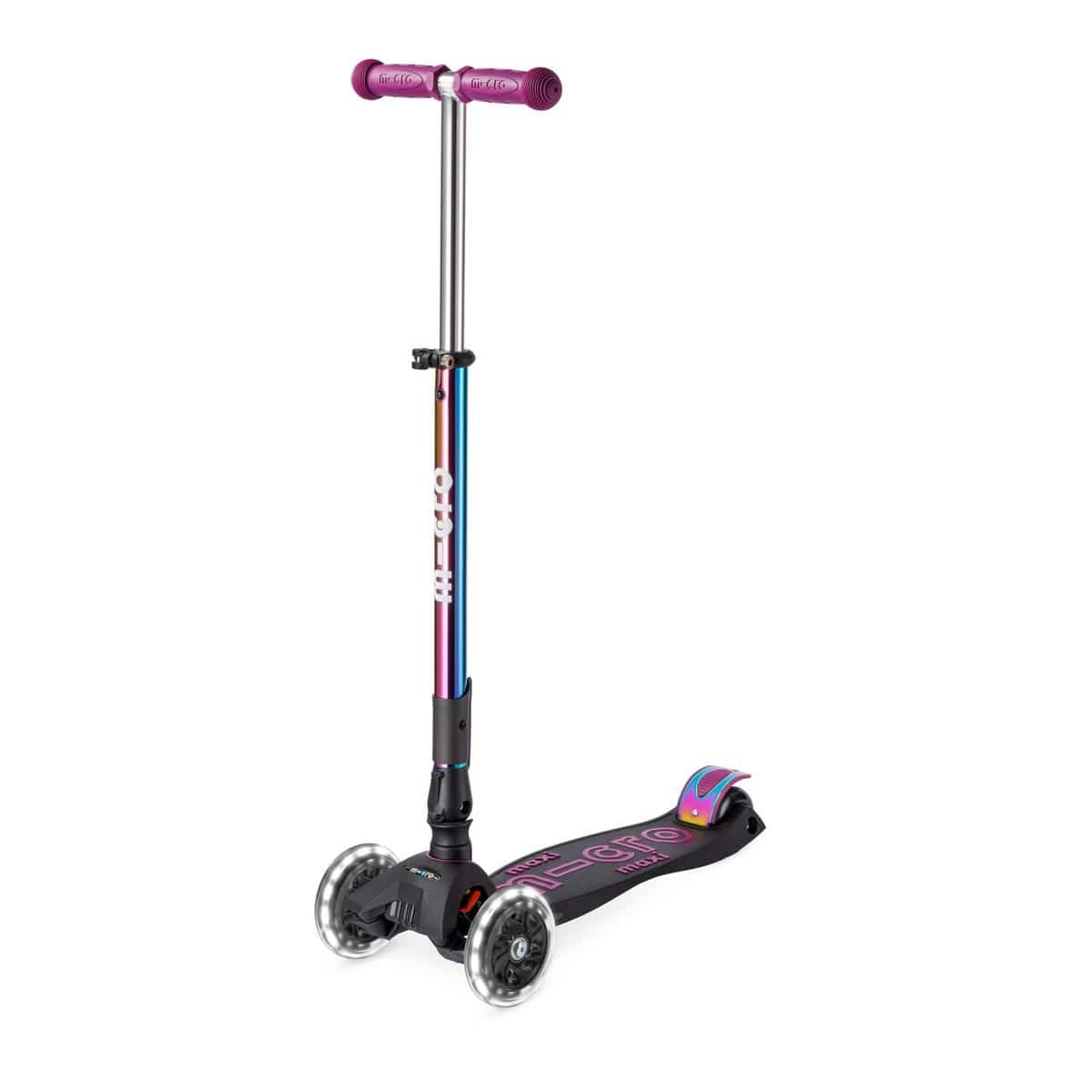 Micro Kickboard Maxi Foldable LED Scooter - Neochrome Purple