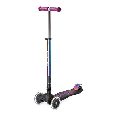 Micro Kickboard Maxi Foldable LED Scooter - Neochrome Purple