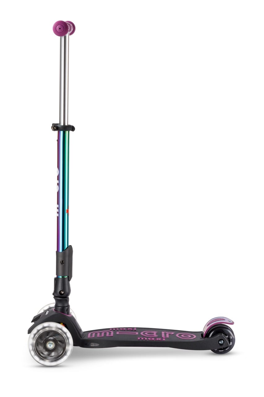 Micro Kickboard Maxi Foldable LED Scooter - Neochrome Purple