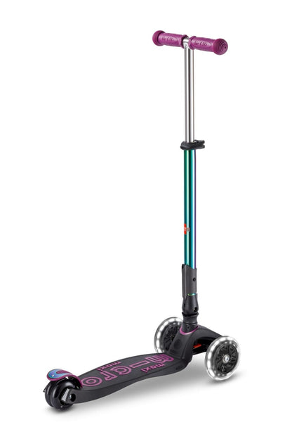 Micro Kickboard Maxi Foldable LED Scooter - Neochrome Purple