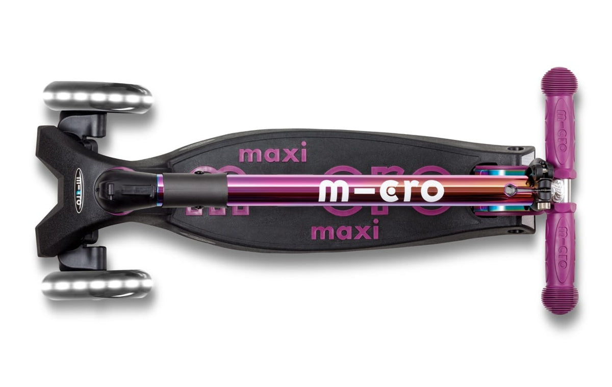 Micro Kickboard Maxi Foldable LED Scooter - Neochrome Purple