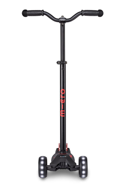 Micro Kickboard Maxi Pro LED Scooter - Black/Red